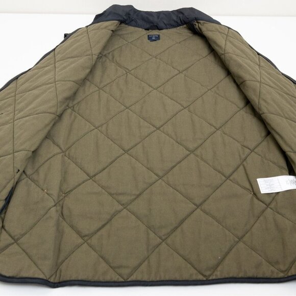 J. Crew Walker Vest Black Quilted Full Zip Lightweight Preppy Medium - Picture 12 of 16